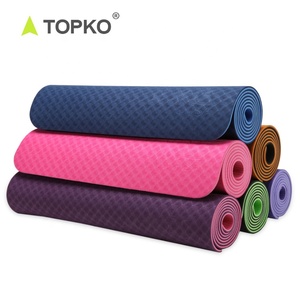 Tapete de <span class=keywords><strong>Yoga</strong></span> TOPKO Personalizado <span class=keywords><strong>para</strong></span> Gimnasio, Orgánico, el <span class=keywords><strong>Mejor</strong></span> <span class=keywords><strong>para</strong></span> Ejercicio, Plegable, con Logotipo de Gimnasia, 6 mm, Pilates, Ecológico, de TPE - Product Image 4