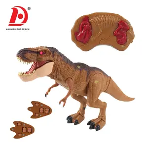 HUADA Kids rc telecomando giocattolo dinosauro a piedi a infrarossi con luce e suono