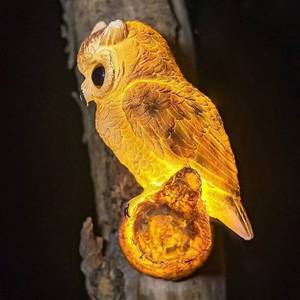 Lámpara de búho con cabezal giratorio, luz decorativa para jardín y patio - Product Image 1