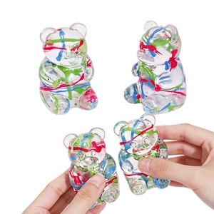 Juguete de goma transparente con forma de oso, antiestrés, de rebote lento, de maltosa, para apretar, al por mayor - Product Image 5