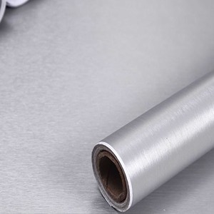 <span class=keywords><strong>Film</strong></span> décoratif brossé en métal PET pour meubles, brillant, vente directe d'usine, <span class=keywords><strong>2022</strong></span> - Product Image 4