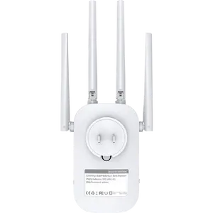 WAVLINK AC1200 penguat sinyal nirkabel, penguat sinyal nirkabel tahan cuaca daya tinggi Dual-Band jangkauan WiFi luar ruangan