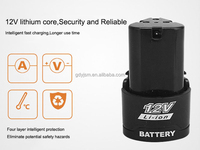 Perceuse électrique à batterie au lithium 12V Perceuse sans fil avec batterie Li-ion 2.0A Perceuse sans fil