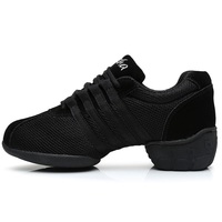 Chaussures de danse jazz modernes professionnelles pour femmes, chaussures de danse carrée nationale, en maille souple, confortables et respirantes, pour filles