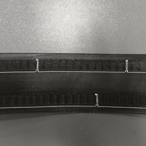Ruban de plissage pour rideaux, plissé crayon, en polyester, avec cordon de serrage, longueur personnalisée, pour couture DIY, crochets de draperie, noir - Product Image 4