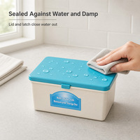 Boîte de rangement durable pour craies avec couvercle, pour l'enseignement scolaire, étui organisateur en ABS résistant à l'humidité pour la salle de classe