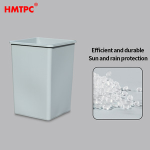 ถังขยะทรงสี่เหลี่ยมสีเทา HMTPC ขนาด 12 ลิตร พร้อมแป้นเหยียบสำหรับใช้ภายในอาคาร ทำจากพลาสติก - Product Image 5