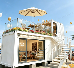 Edificios Modernos con Paredes de Vidrio para Jardines en Contenedores, Tiendas Prefabricadas Pop-up de Diseño Moderno - Product Image 6
