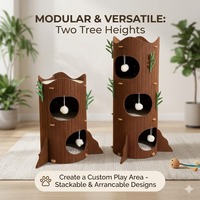 Lit pour chat, arbre à chat multi-niveaux toutes saisons, niche pour chat, griffoir pour chat, abri, lit pour chat en feutre multicouche