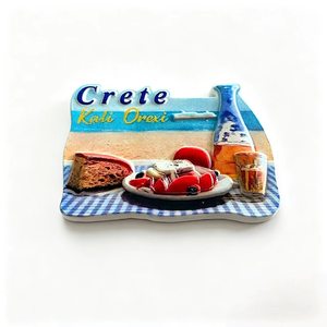 Aimants de réfrigérateur en résine 3D personnalisés, vente en gros, souvenir touristique, design Grèce <span class=keywords><strong>Crète</strong></span>, autocollant magnétique pour réfrigérateur, pour la promotion - Product Image 2