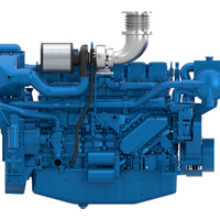 Offre Spéciale tout nouveau moteur marin diesel Weichai WD12 WP12 Baudouin 6W126MC400 400hp 450hp pour bateau