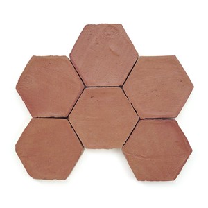 Piastrella Esagonale Chroma Corail 10cm in Terracotta per Pavimenti e Pareti - Product Image 1