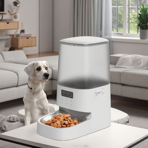 CITICITY Comedero Portátil de Lujo 2 en 1 para Perros, de Acero Inoxidable, con Temporizador Automático, Diseño de Botella para Pájaros/Gatos, Carga Eléctrica - Product Image 1
