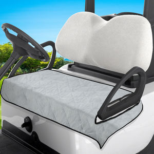 Housse de siège de voiturette de golf promotionnelle à motif personnalisé, portable, pour l'hiver, en coton soyeux, avec trous pour accoudoirs - Product Image 1