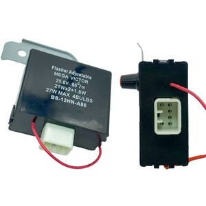 รีเลย์ปรับได้เมก้า วิคเตอร์ แฟลชเชอร์ 24V BS-12HN-A86 สำหรับซ่อมไฟเลี้ยวรถยนต์ - Product Image 3