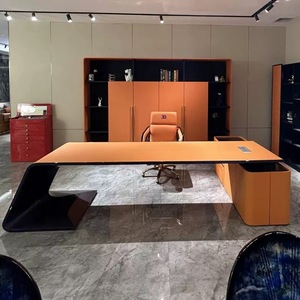 <span class=keywords><strong>Escritorio</strong></span> Ejecutivo de Lujo Bugatti, <span class=keywords><strong>Escritorio</strong></span> de Computadora Moderno de <span class=keywords><strong>Diseño</strong></span> en Esquina con Estantería, Material de Madera, Silla de <span class=keywords><strong>Escritorio</strong></span> para Jefes - Product Image 2
