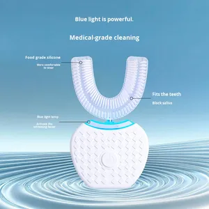 नए यू-आकार के इलेक्ट्रिक टूथब्रश वयस्क मौखिक सफाई दांतों को सफेद करने वाला उपकरण नरम ब्रिस्टल आईपी 7 जलरोधी प्रेरक चार्जिंग - Product Image 5
