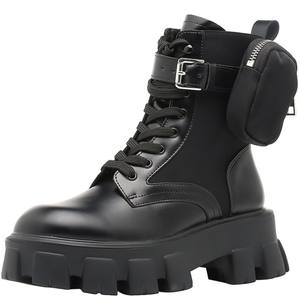 <span class=keywords><strong>Bottines</strong></span> en <span class=keywords><strong>Cuir</strong></span> à Poches pour Femmes, Bottes de Marque Tendance Personnalisables (Dropshipping) - Product Image 1