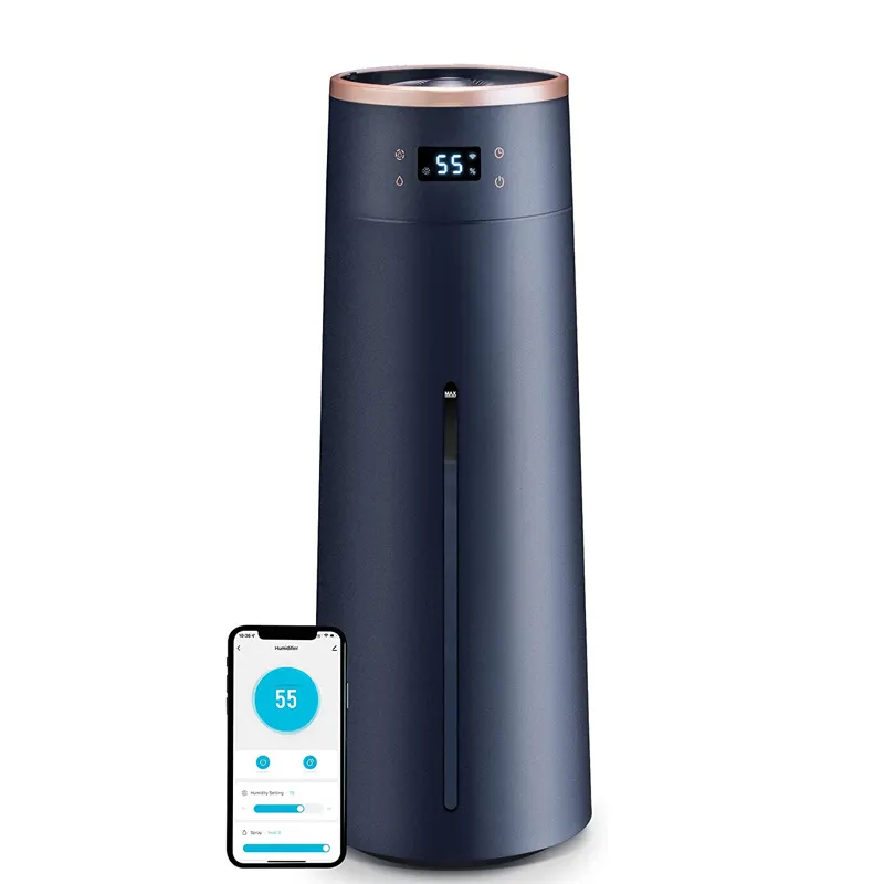 2024 Trending APP 8L Floor Standing Anion Vertical Cool Mist Humidificador Wifi Large capacity Home Ultrasonic Air Humidifiers