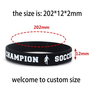 Bracelets personnalisés en silicone pour supporters de football – Accessoires de football en gros - Product Image 4