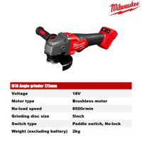 Kit de Herramientas Eléctricas Milwaukee para Reparación de Automóviles, Llave de Trinquete para Desmontar Neumáticos, Llave de Impacto de 1/2" y 3/4", Kit de Herramientas Eléctricas de Alta Potencia sin Escobillas