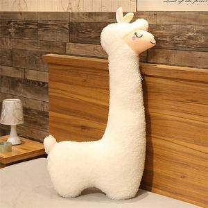 Oreiller géant en peluche alpaga unisexe 130 cm, animal en peluche en coton moelleux avec un corps long, cadeau d'anniversaire doux pour les garçons et les filles - Product Image 2