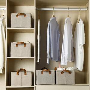 Organisateur de vêtements <span class=keywords><strong>pour</strong></span> armoire <span class=keywords><strong>pour</strong></span> jeans, organiseurs de tiroirs améliorés <span class=keywords><strong>pour</strong></span> vêtements avec poignée pliable, organiseurs de vêtements <span class=keywords><strong>pour</strong></span> tiroirs - Product Image 4