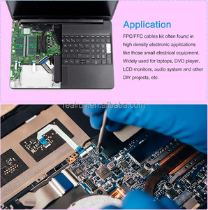 Tùy chỉnh 0.5mm <span class=keywords><strong>1.0mm</strong></span> 1.25mm linh hoạt <span class=keywords><strong>ffc</strong></span> phẳng Ribbon cáp-cao linh hoạt PVC cáp cho ô tô máy 2-50/60 pin điện tử - Product Image 6