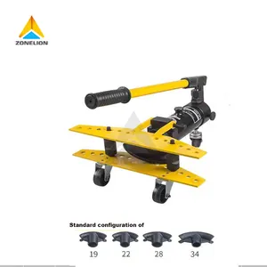 Manual Pipe Bender Machine 180 Degree U-Shaped 10 -25mm Bend Iron /Copper/Stainless Steel/Aluminum pipe rolling machine