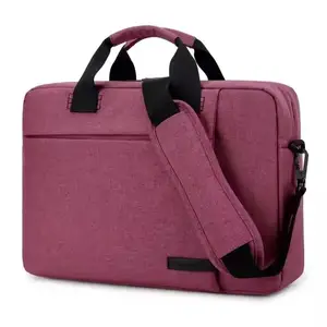 Custom logo brand name satchel laptop bag protective single 13 16 inch crossbody briefcase bag for laptop 14
