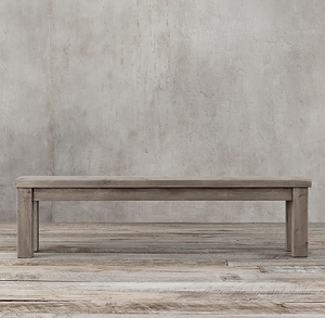 Banc antique français personnalisé Rhoohill avec design traditionnel en bois massif pour chambre à coucher, banc de chambre, tabouret - Product Image 3