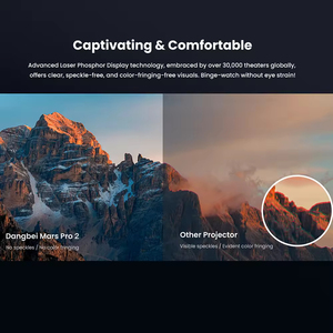 Proyector DLP 4K Dangbei Mars 2 Pro, Brillo de 2450 Lúmenes, Contraste de 5000:1, Enfoque Automático y Corrección Trapezoidal, HDR y 3D, WiFi, Ideal para <span class=keywords><strong>Cine</strong></span> <span class=keywords><strong>en</strong></span> Casa - Product Image 2