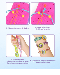Set per Creare Braccialetti in Plastica Fai-da-Te per Ragazze, Confezione con Guida <span class=keywords><strong>Video</strong></span> - Product Image 5