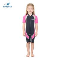 Combinaison de plongée en néoprène pour enfant, 3 mm, avec fermeture éclair sur la poitrine, respirante, imperméable, avec logo personnalisé imprimé, pour la plongée, le surf et la natation en été