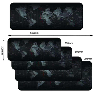 Tapis de bureau <span class=keywords><strong>XXL</strong></span> <span class=keywords><strong>Carte</strong></span> <span class=keywords><strong>du</strong></span> <span class=keywords><strong>monde</strong></span> avec bords cousus Base en caoutchouc, grand tapis de souris Sublimation Logo personnalisé pour bureau, jeux et décoration de voyage - Product Image 6