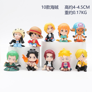 HESPER 10PCS/SET 5CM 1 Piece Luffy Zoro Ace Chopper Figurine en PVC de dessin animé - Product Image 6