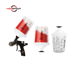 Nhà Máy bán hàng trực tiếp hiệu quả cao 600ml nhựa Súng phun sơn <span class=keywords><strong>cup</strong></span> với 125mic/200mic lọc cho tự động refinishing - Product Image 5