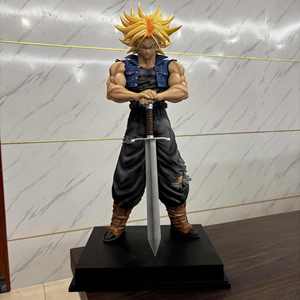 HESPER 53CM Grande Taille Figurine Manga DRAGON BAI II Trunks Debout avec <span class=keywords><strong>Katana</strong></span> Modèle de Dessin Animé en PVC Jouet Figurine Anime Cadeau - Product Image 4
