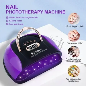 57LEDs UV LED Nail Dryer for Fast Curing Dry All Nail Gel Polish Nail <b>Lamp</b> Manicure Drying Timer Auto Sensor Manicure Salon Tool - Product Image 4