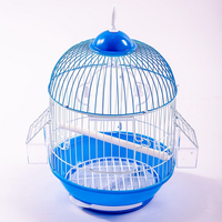 Volière Circulaire Légère et Portable, Version Couleurs Assorties, pour Perroquets et Autres Oiseaux d'Intérieur, Cage pour Animaux de Compagnie