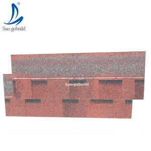 Bardeaux d'asphalte bon marché de Hangzhou, norme américaine, bardeaux bleus en forme d'écailles de poisson, matériau pour toiture en bois - Product Image 5