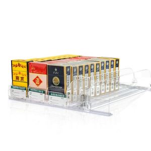 <b>Plastic</b> Hanging Eco-friendly Durable Beverage Organizer <b>Tray</b> Display Rack Automatic Can Spring-Loaded Pusher System Custom Brand - Product Image 6