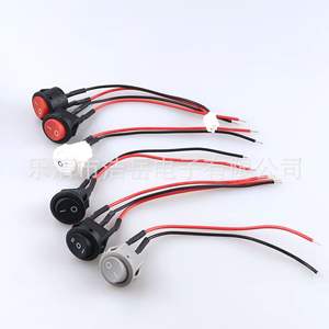 สวิตช์โยกแบบกลม Kcd1 11 ขนาด 19x13 มม. เปิด-ปิด 6a 250v ขั้วต่อแบบบัดกรี Ip21 พร้อมสายไฟยาว 10 ซม. - Product Image 3