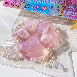 TPR Kawaii Squishy Food Toys Soft Squeeze Toy Taba Squishy Toys for Kids Jelly Squishy Cat Paw - Product Image 3