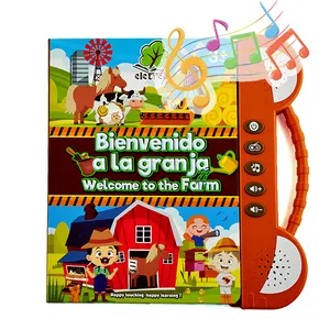 Kinderen Elektronisch Spaans Engels 100 Woorden Letters Leren Pratende Boeken Opgroeien Vroeg Leren Machine Speelgoed