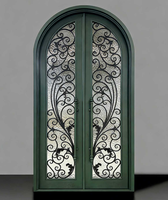 Porte d'entrée blindée moderne pour villa, à rupture de pont thermique, insonorisée, étanche, sécurisée, en aluminium, à battants