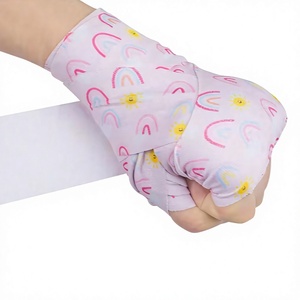 PROFIT SPORTS Protège-poignet en néoprène rose arc-en-ciel avec imprimé soleil, fermeture auto-agrippante, protection professionnelle pour la force - Product Image 1