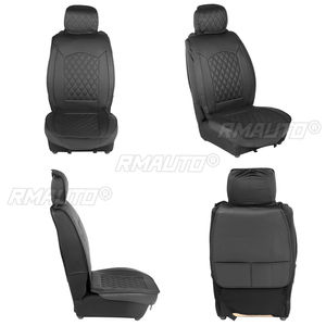 1PC Funda Universal para Asiento Delantero de Coche con Patrón de Rejilla 5D, Alfombrilla Protectora Transpirable de PU para Asiento de Vehículo, Apta para Todas las Estaciones - Product Image 5