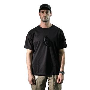 بسرعة الجافة T قميص التمويه التكتيكية الرجال كامو تي شيرت مطبوع كامو قصيرة الأكمام جولة الرقبة تي شيرت - Product Image 4