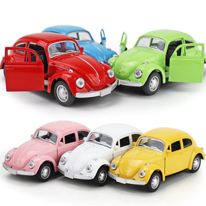 Coche Clásico <span class=keywords><strong>Beetle</strong></span> de Aleación a Escala 1:32, <span class=keywords><strong>Volkswagen</strong></span>, Coche de <span class=keywords><strong>Juguete</strong></span> de Metal Fundido a Presión, Coche de <span class=keywords><strong>Juguete</strong></span> con Retroceso, Regalo para Niños - Product Image 1
